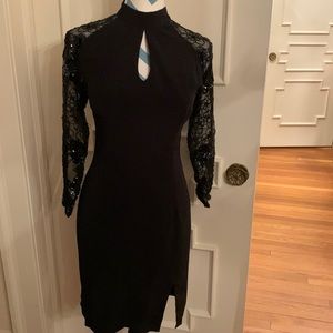 Toshiko Black Tie Dress